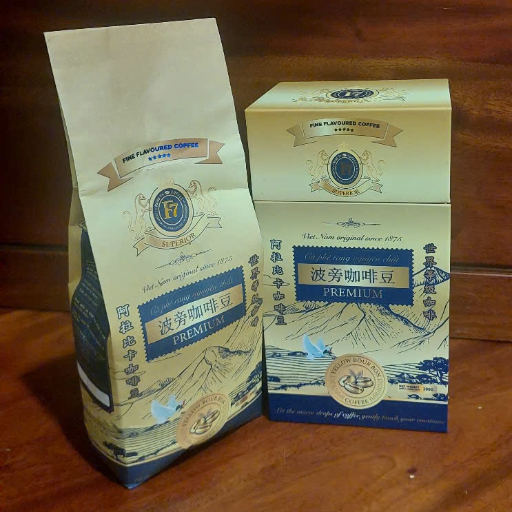 HỘP QUÀ TẶNG CÀ PHÊ HẠT VÀNG BOURBON CAO CẤP