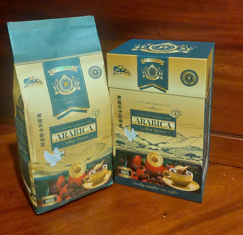 HỘP QUÀ TẶNG CÀ PHÊ HẠT NGUYÊN CHẤT ARABICA CAO CẤP